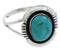 Sterling Silver Southwest Jewelry Turquoise Ring Size 5-3/4 YX34799